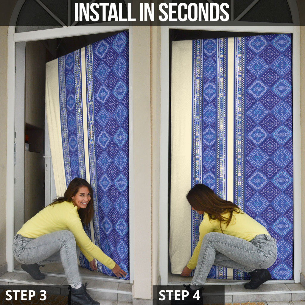 Mabuhay Philippines Festival Door Cover Yakan Modern Filipiniana Inspired