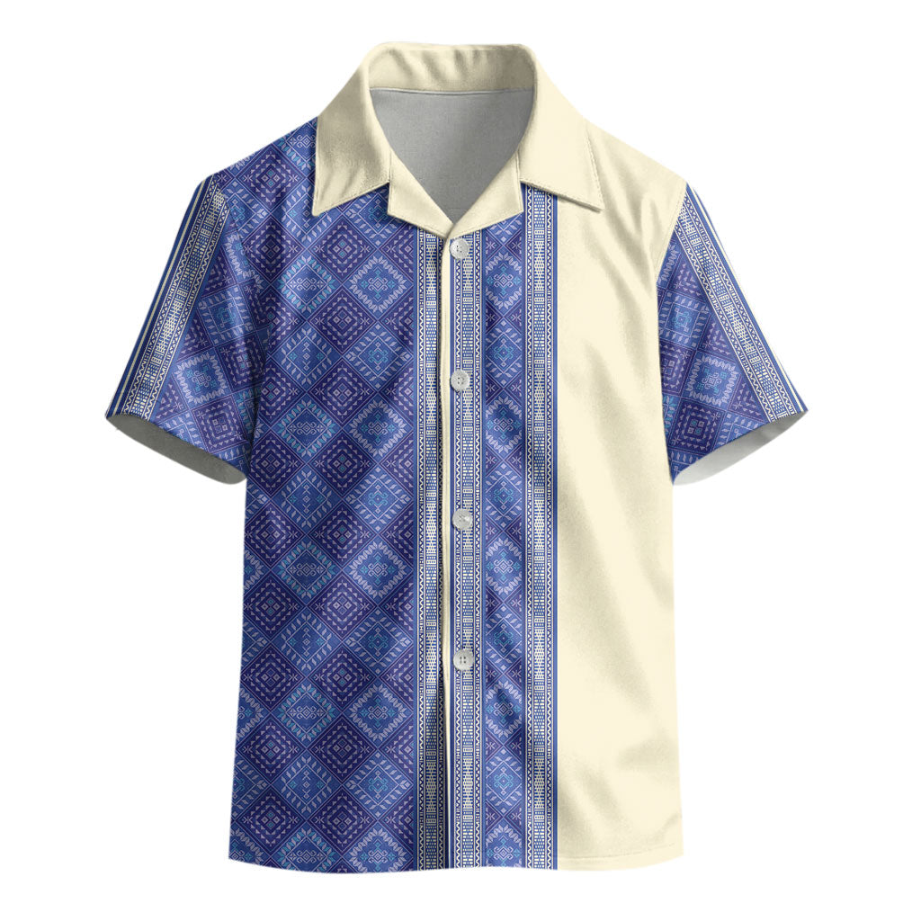 Mabuhay Philippines Festival Kid Hawaiian Shirt Yakan Modern Filipiniana Inspired