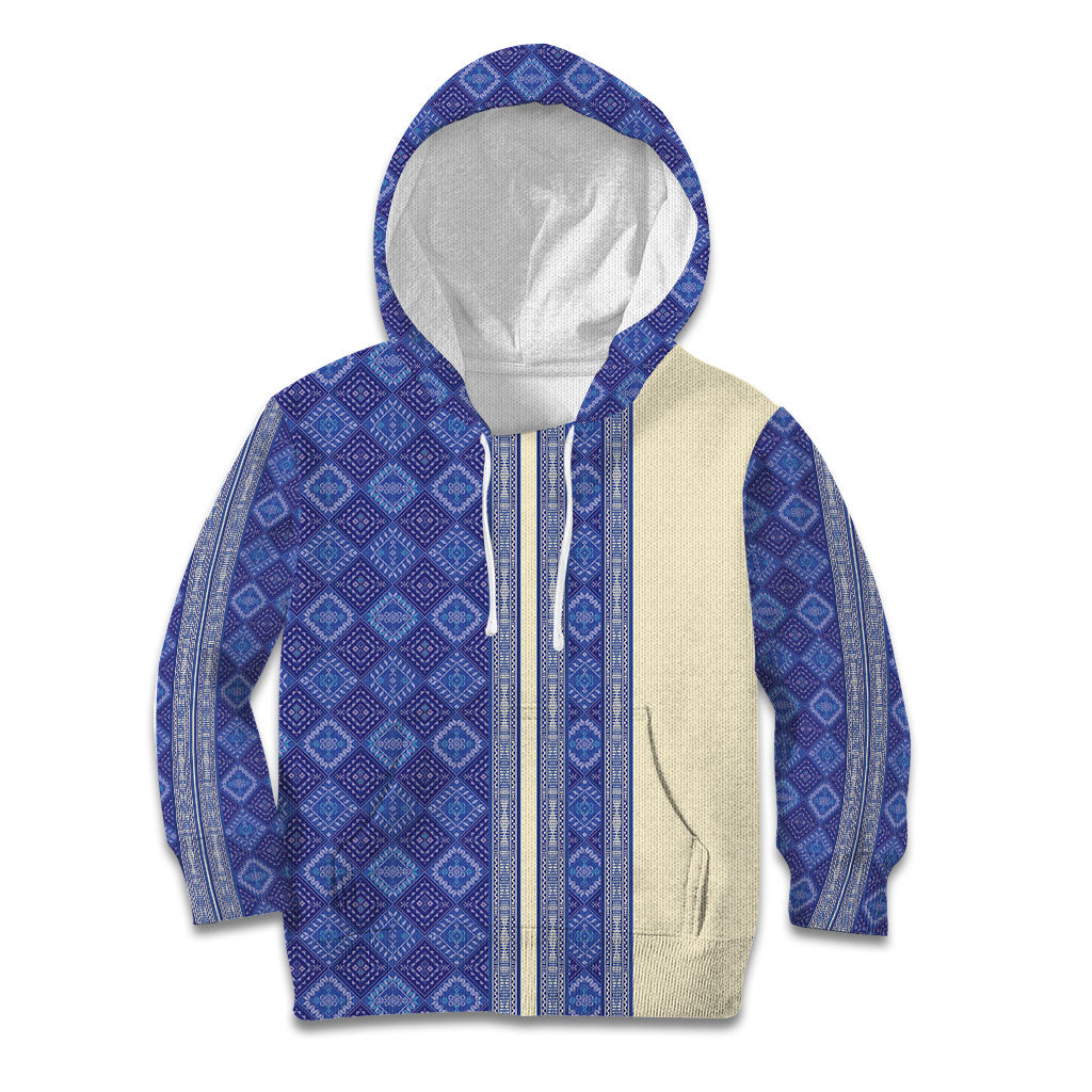Mabuhay Philippines Festival Kid Hoodie Yakan Modern Filipiniana Inspired