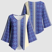Mabuhay Philippines Festival Kimono Sleeve Blouse Yakan Modern Filipiniana Inspired