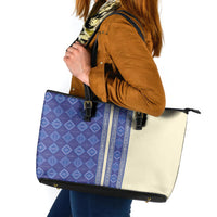 Mabuhay Philippines Festival Leather Tote Bag Yakan Modern Filipiniana Inspired