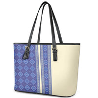 Mabuhay Philippines Festival Leather Tote Bag Yakan Modern Filipiniana Inspired