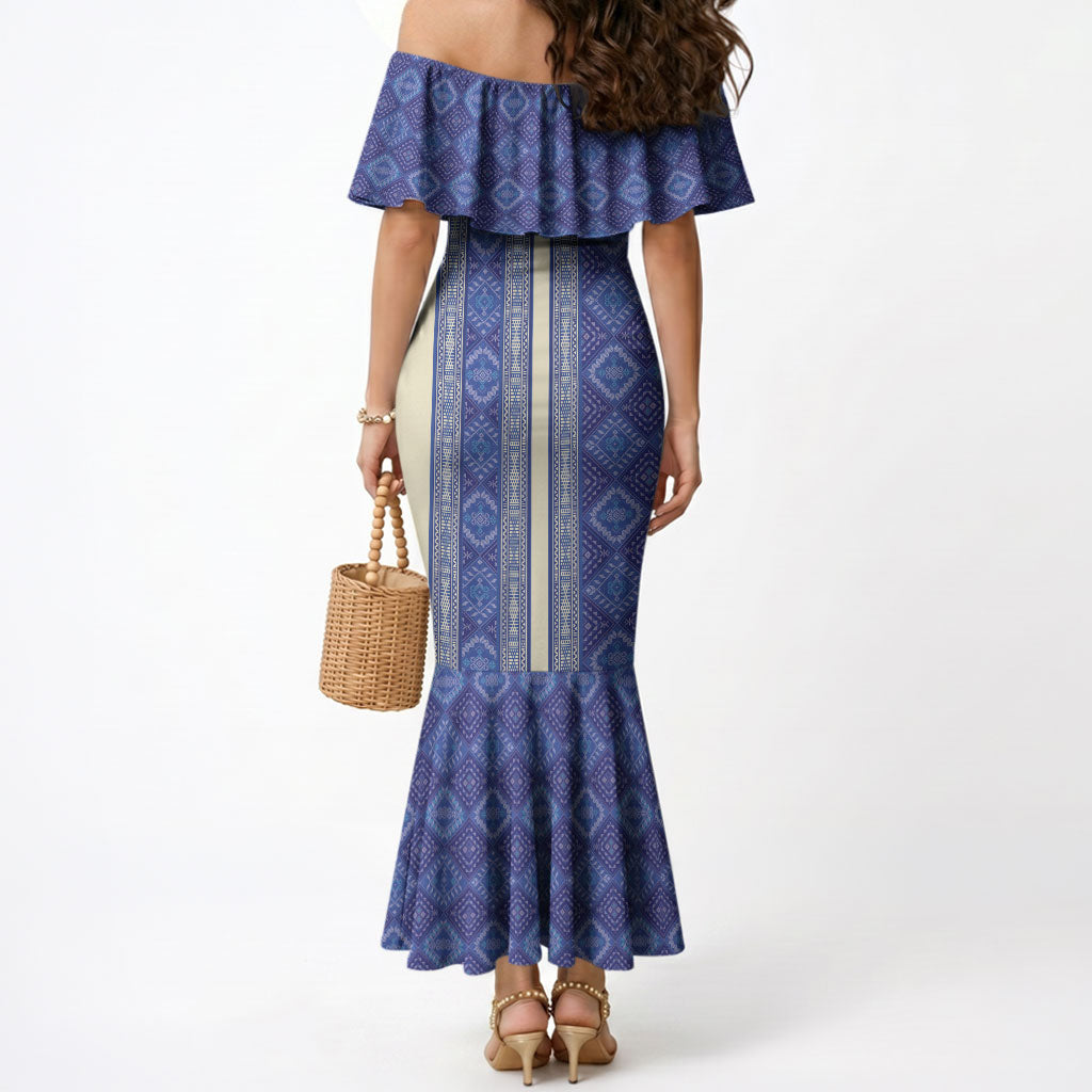 Mabuhay Philippines Festival Mermaid Dress Yakan Modern Filipiniana Inspired