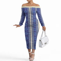 Mabuhay Philippines Festival Off The Shoulder Long Sleeve Dress Yakan Modern Filipiniana Inspired