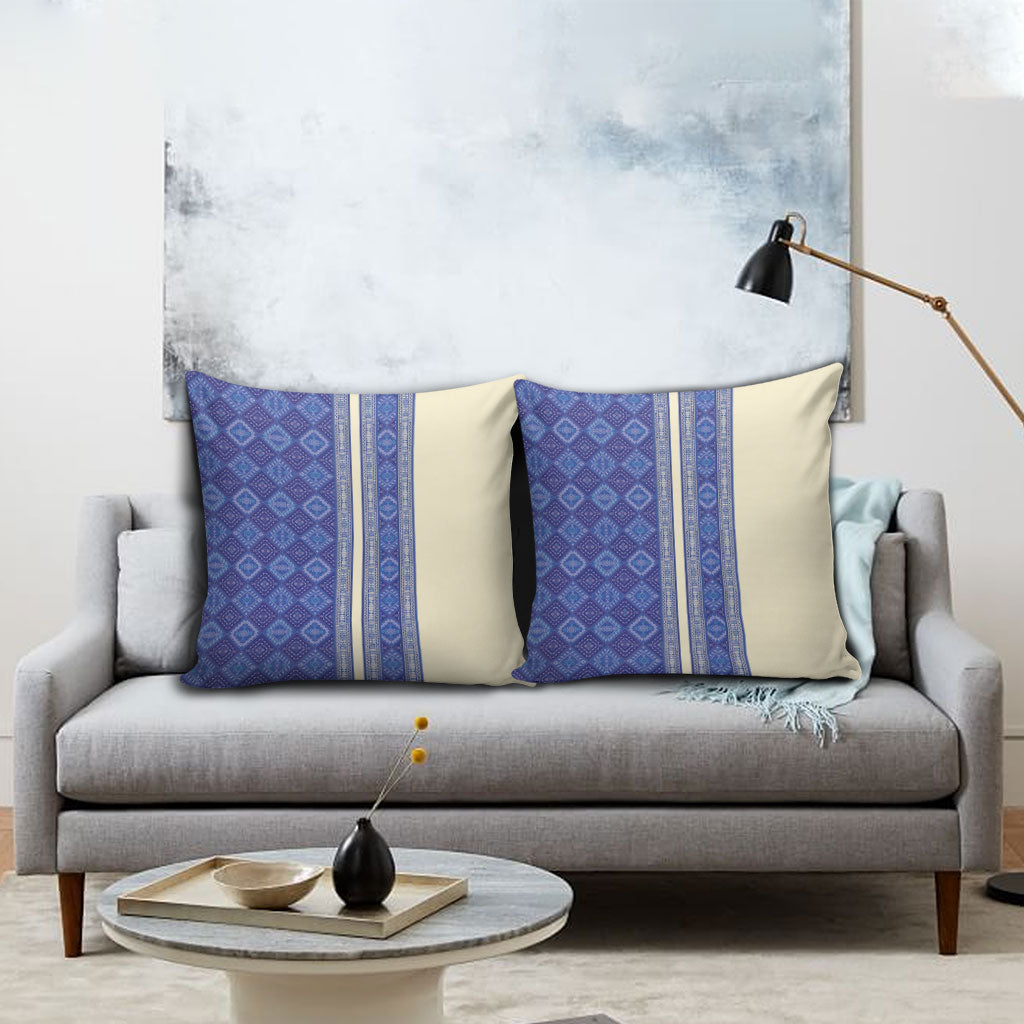 Mabuhay Philippines Festival Pillow Cover Yakan Modern Filipiniana Inspired