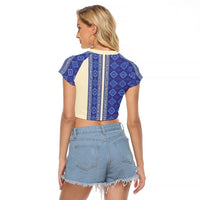 Mabuhay Philippines Festival Raglan Cropped T Shirt Yakan Modern Filipiniana Inspired