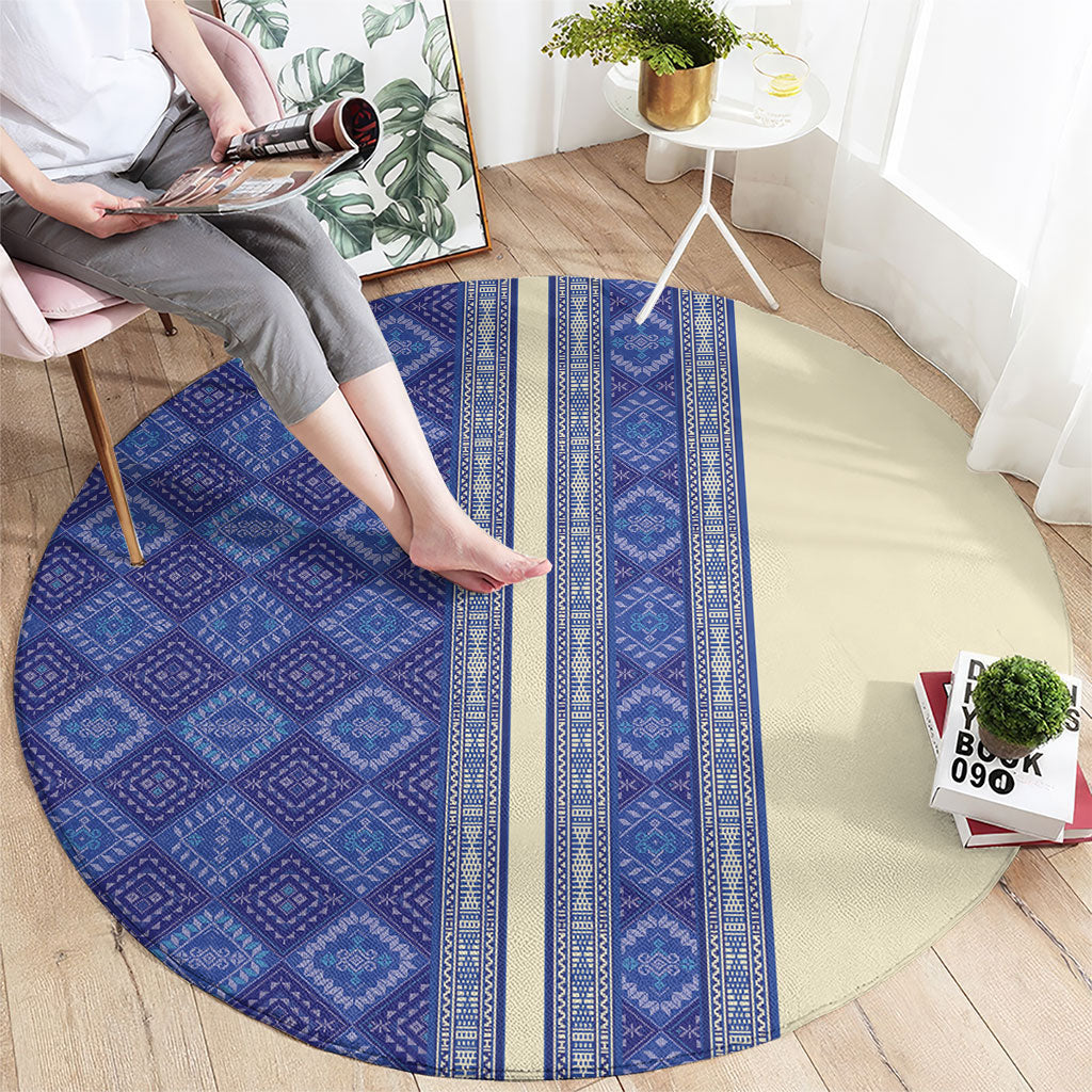 Mabuhay Philippines Festival Round Carpet Yakan Modern Filipiniana Inspired