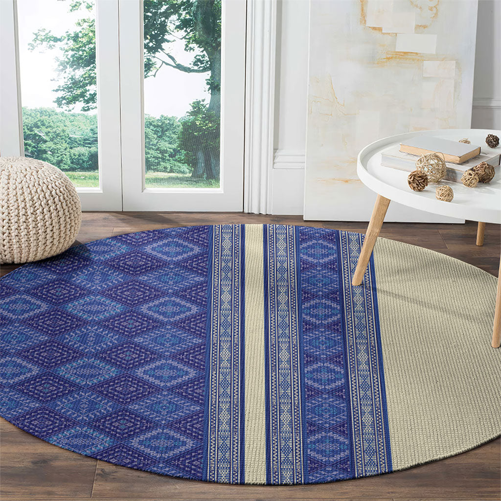 Mabuhay Philippines Festival Round Carpet Yakan Modern Filipiniana Inspired