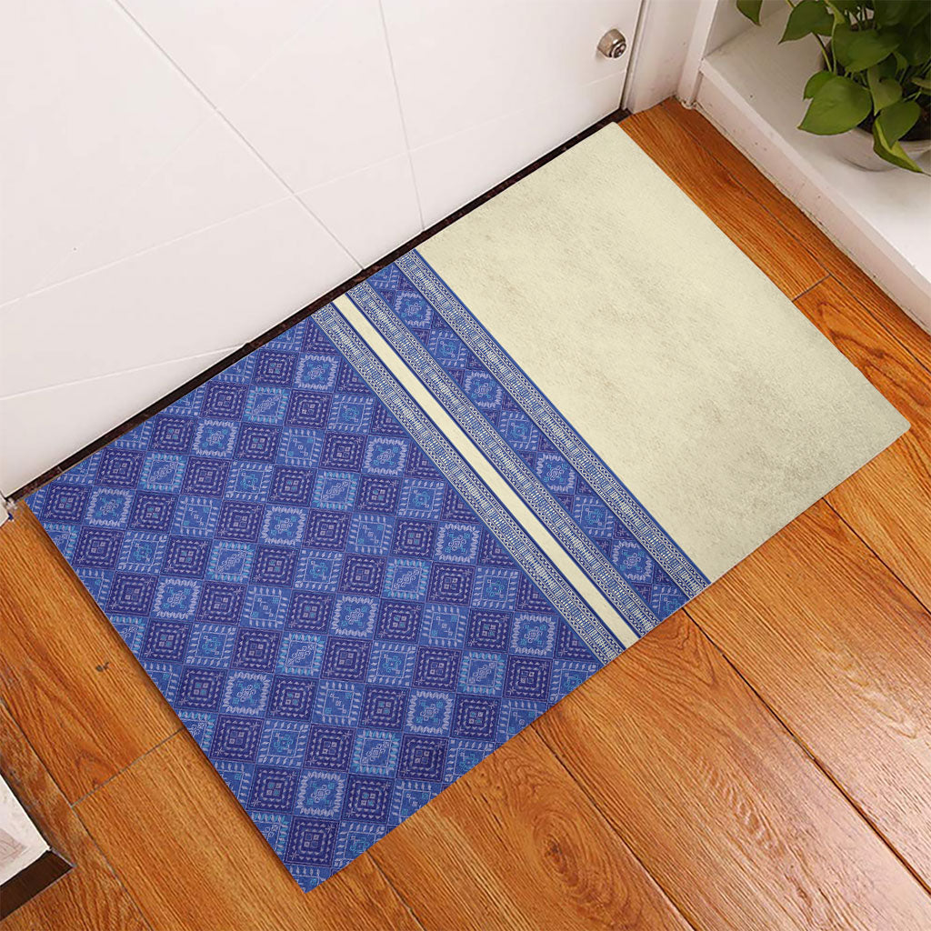 Mabuhay Philippines Festival Rubber Doormat Yakan Modern Filipiniana Inspired
