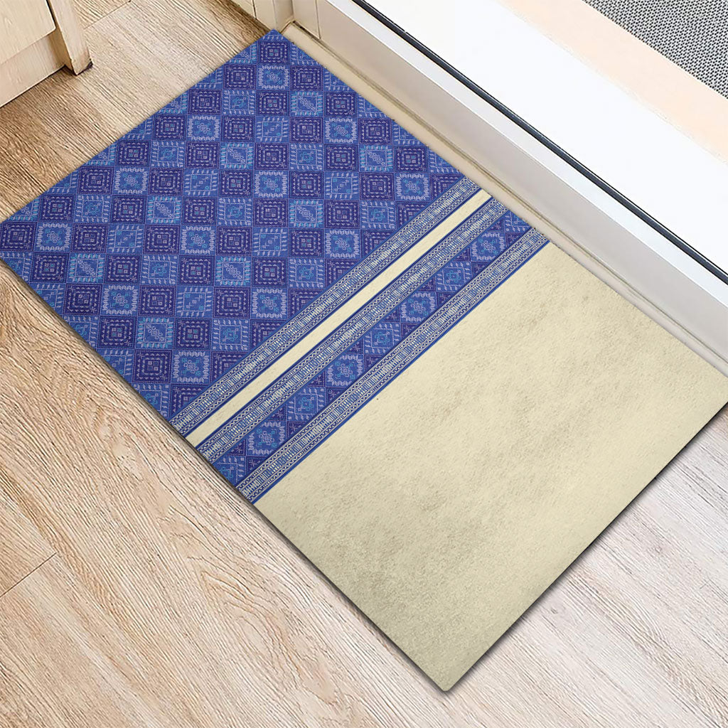 Mabuhay Philippines Festival Rubber Doormat Yakan Modern Filipiniana Inspired