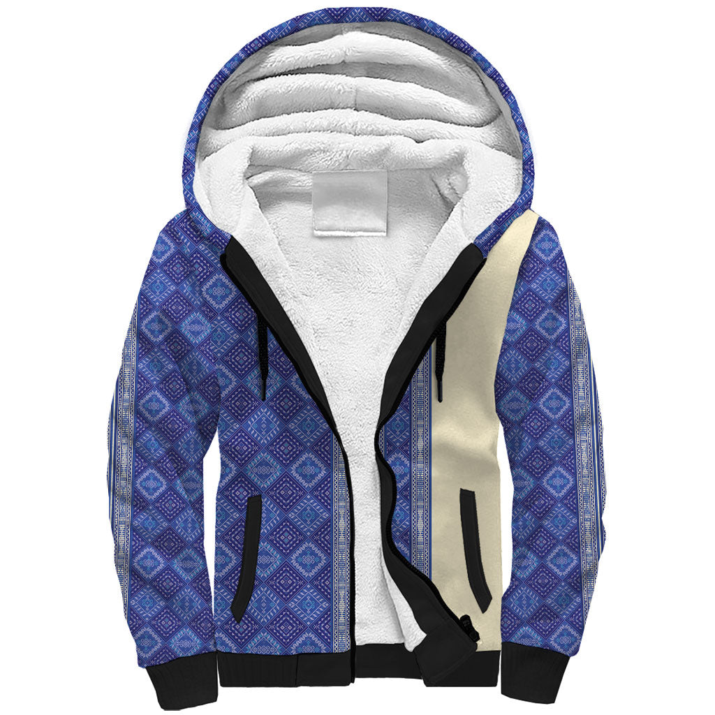 Mabuhay Philippines Festival Sherpa Hoodie Yakan Modern Filipiniana Inspired