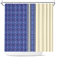 Mabuhay Philippines Festival Shower Curtain Yakan Modern Filipiniana Inspired