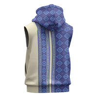 Mabuhay Philippines Festival Sleeveless Hoodie Yakan Modern Filipiniana Inspired