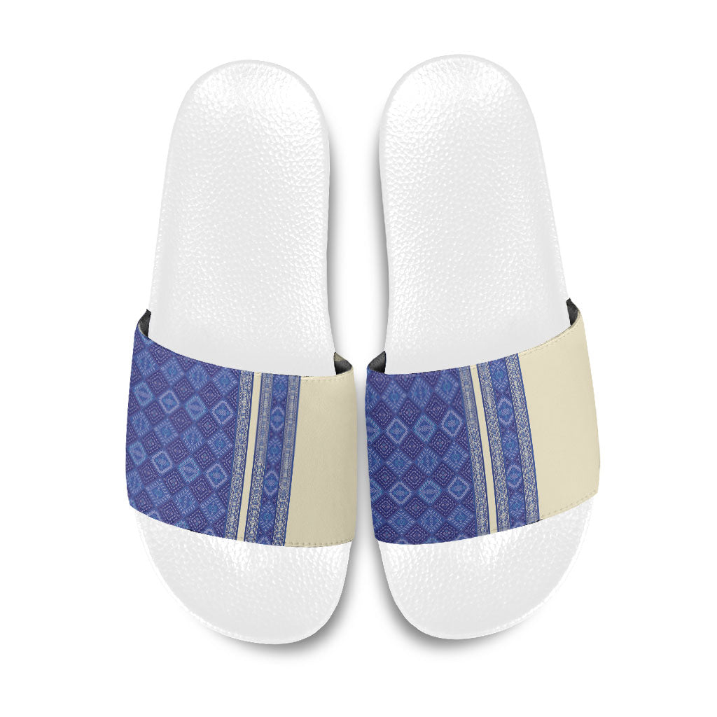 Mabuhay Philippines Festival Slide Sandals Yakan Modern Filipiniana Inspired