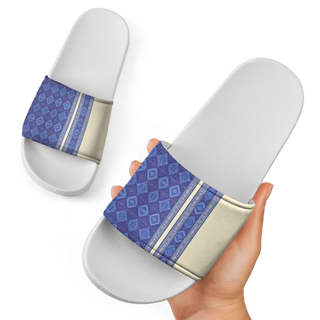 Mabuhay Philippines Festival Slide Sandals Yakan Modern Filipiniana Inspired