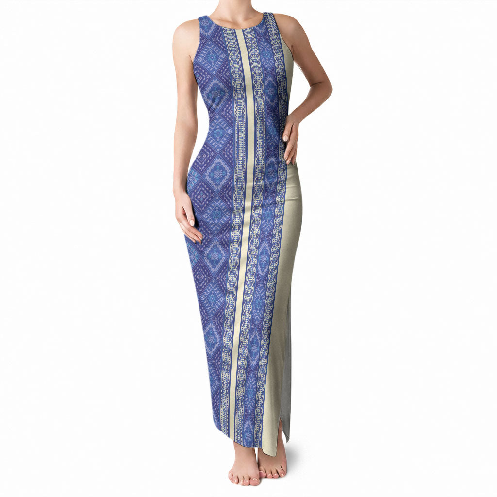 Mabuhay Philippines Festival Tank Maxi Dress Yakan Modern Filipiniana Inspired