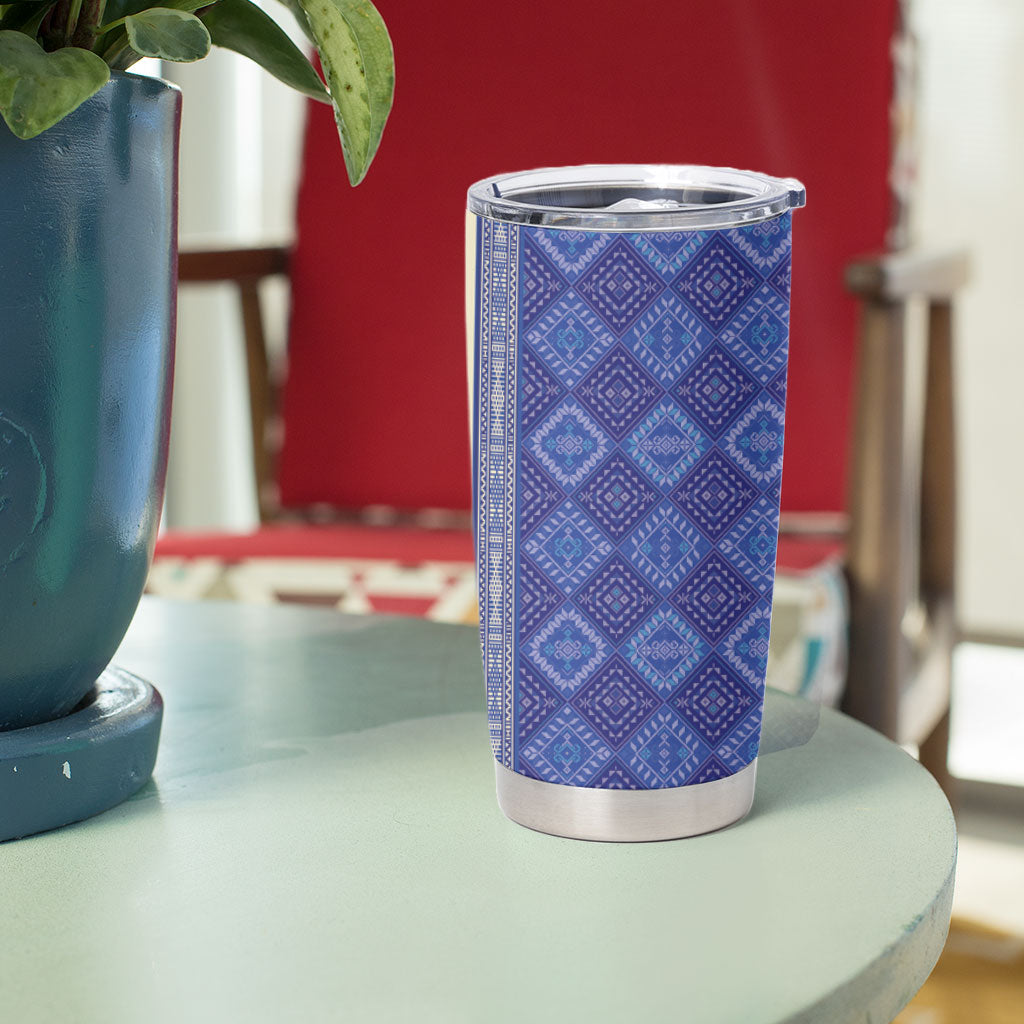 Mabuhay Philippines Festival Tumbler Cup Yakan Modern Filipiniana Inspired