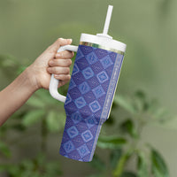 Mabuhay Philippines Festival Tumbler With Handle Yakan Modern Filipiniana Inspired