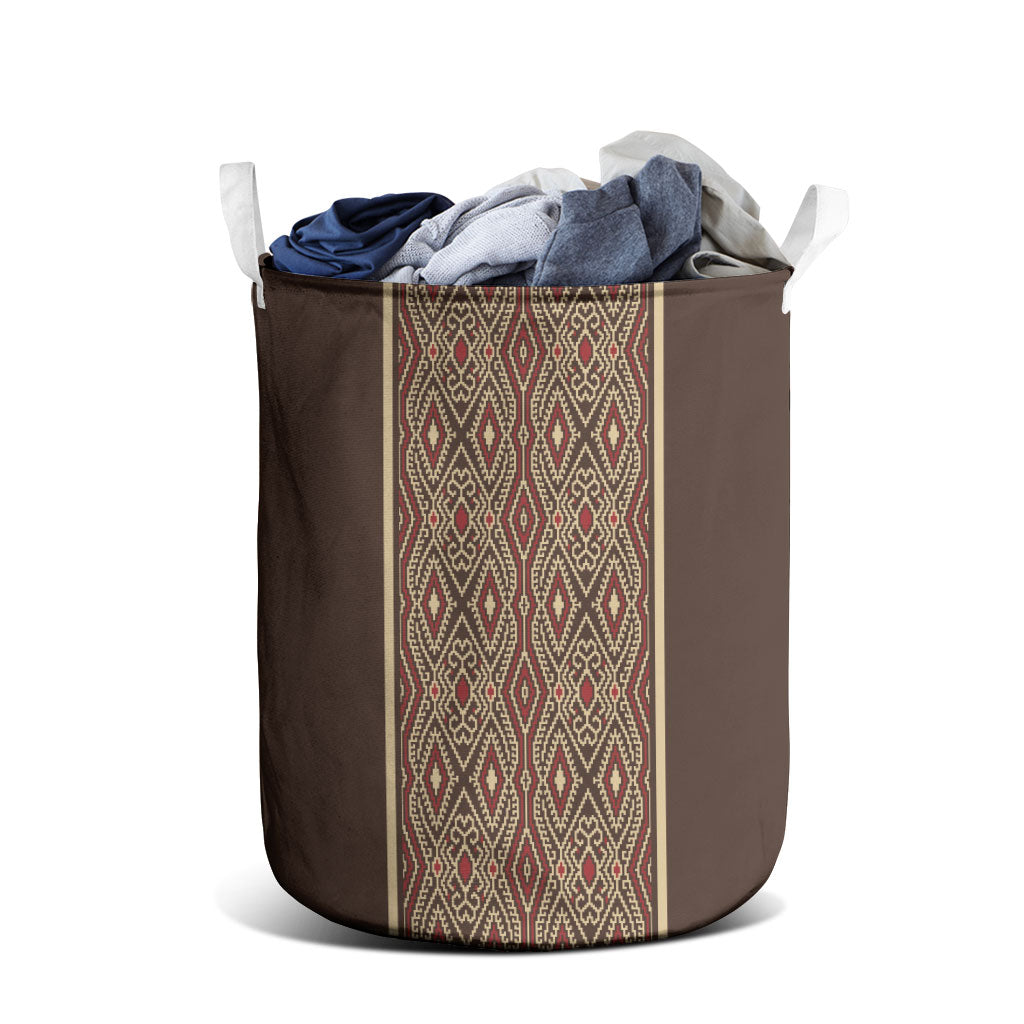 Mabuhay Philippines Festival Laundry Basket Tnalak Modern Filipiniana Inspired