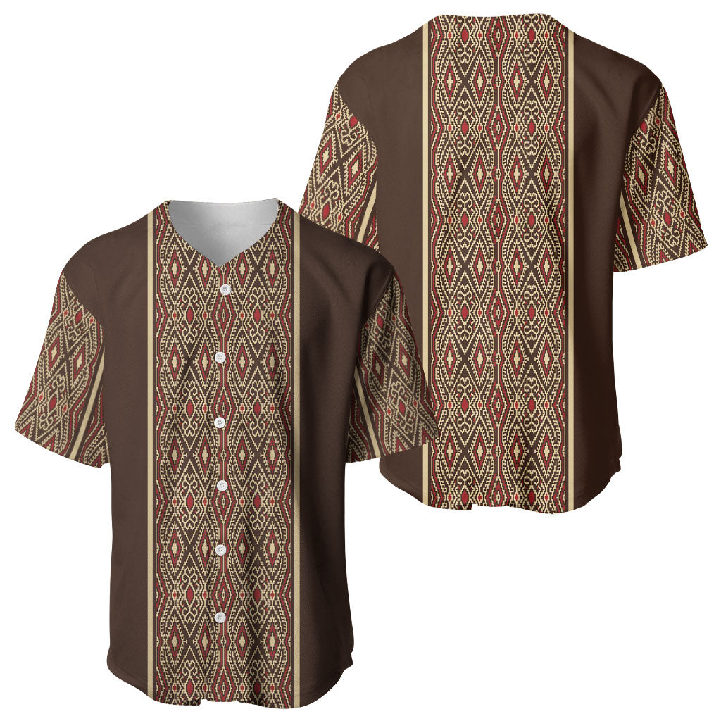 Mabuhay Philippines Festival Baseball Jersey Tnalak Modern Filipiniana Inspired