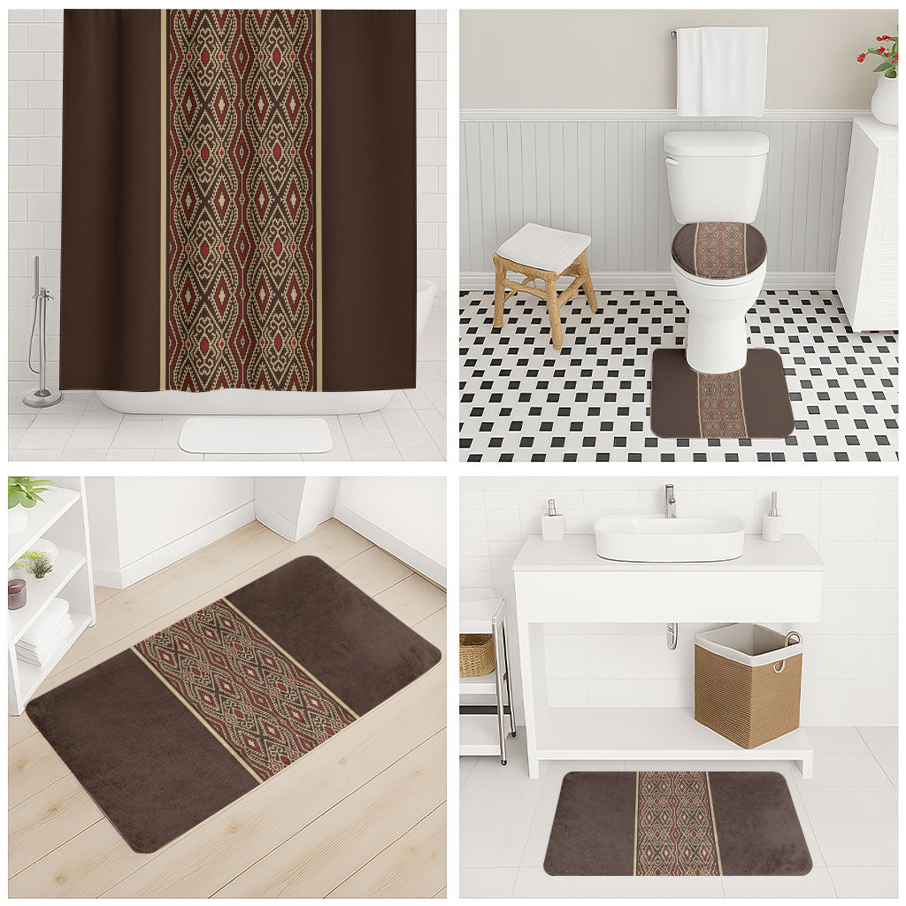 Mabuhay Philippines Festival Bathroom Set Tnalak Modern Filipiniana Inspired