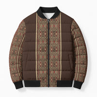 Mabuhay Philippines Festival Bomber Puffer Jacket Tnalak Modern Filipiniana Inspired