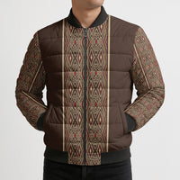 Mabuhay Philippines Festival Bomber Puffer Jacket Tnalak Modern Filipiniana Inspired
