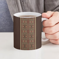Mabuhay Philippines Festival Ceramic Mug Tnalak Modern Filipiniana Inspired