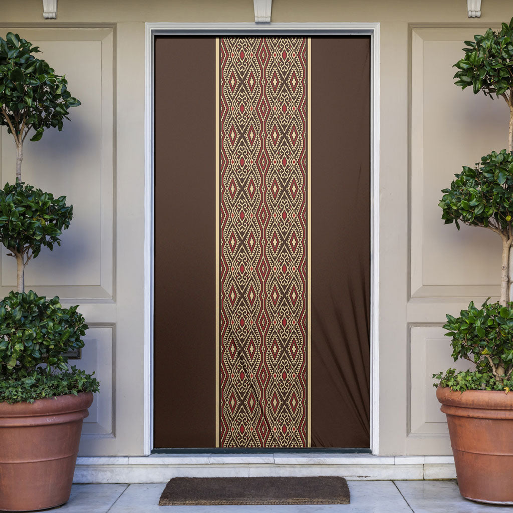 Mabuhay Philippines Festival Door Cover Tnalak Modern Filipiniana Inspired