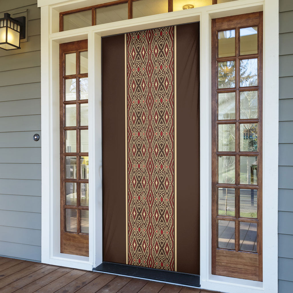 Mabuhay Philippines Festival Door Cover Tnalak Modern Filipiniana Inspired