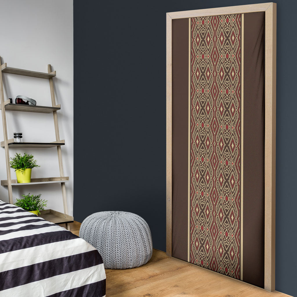 Mabuhay Philippines Festival Door Cover Tnalak Modern Filipiniana Inspired