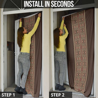 Mabuhay Philippines Festival Door Cover Tnalak Modern Filipiniana Inspired