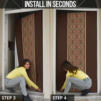 Mabuhay Philippines Festival Door Cover Tnalak Modern Filipiniana Inspired