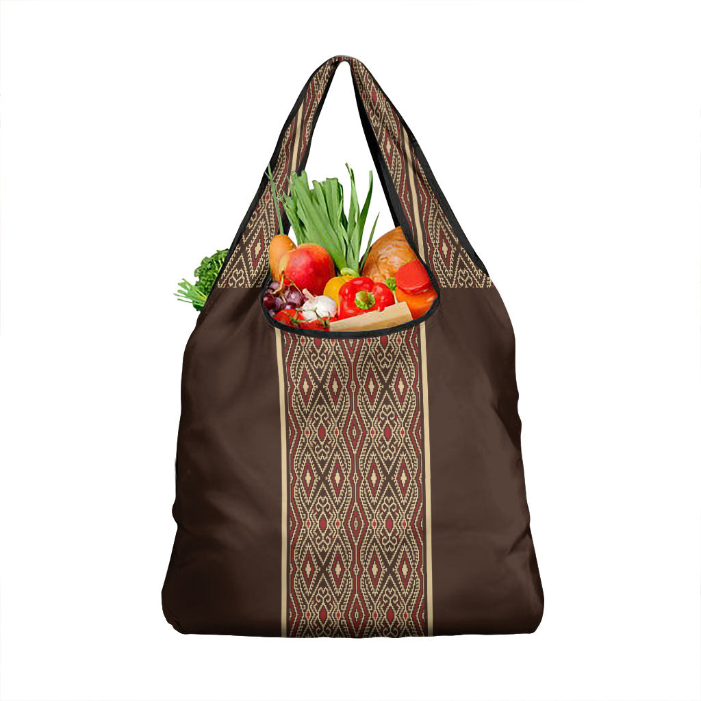 Mabuhay Philippines Festival Grocery Bag Tnalak Modern Filipiniana Inspired