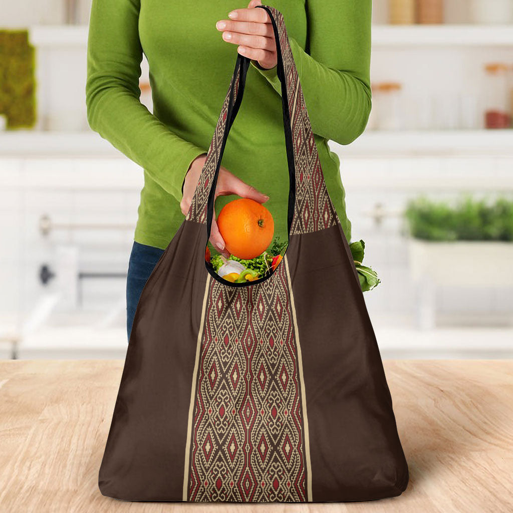 Mabuhay Philippines Festival Grocery Bag Tnalak Modern Filipiniana Inspired