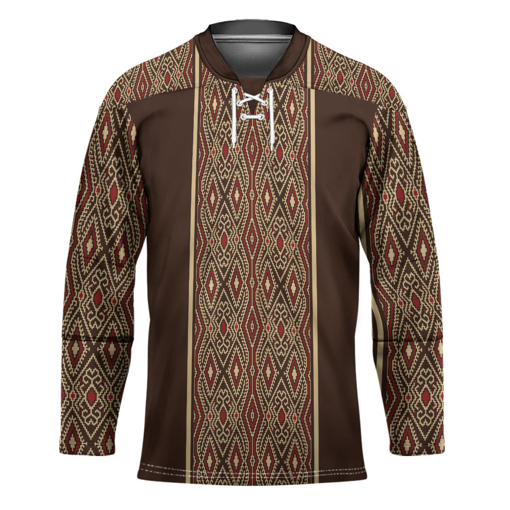 Mabuhay Philippines Festival Hockey Jersey Tnalak Modern Filipiniana Inspired
