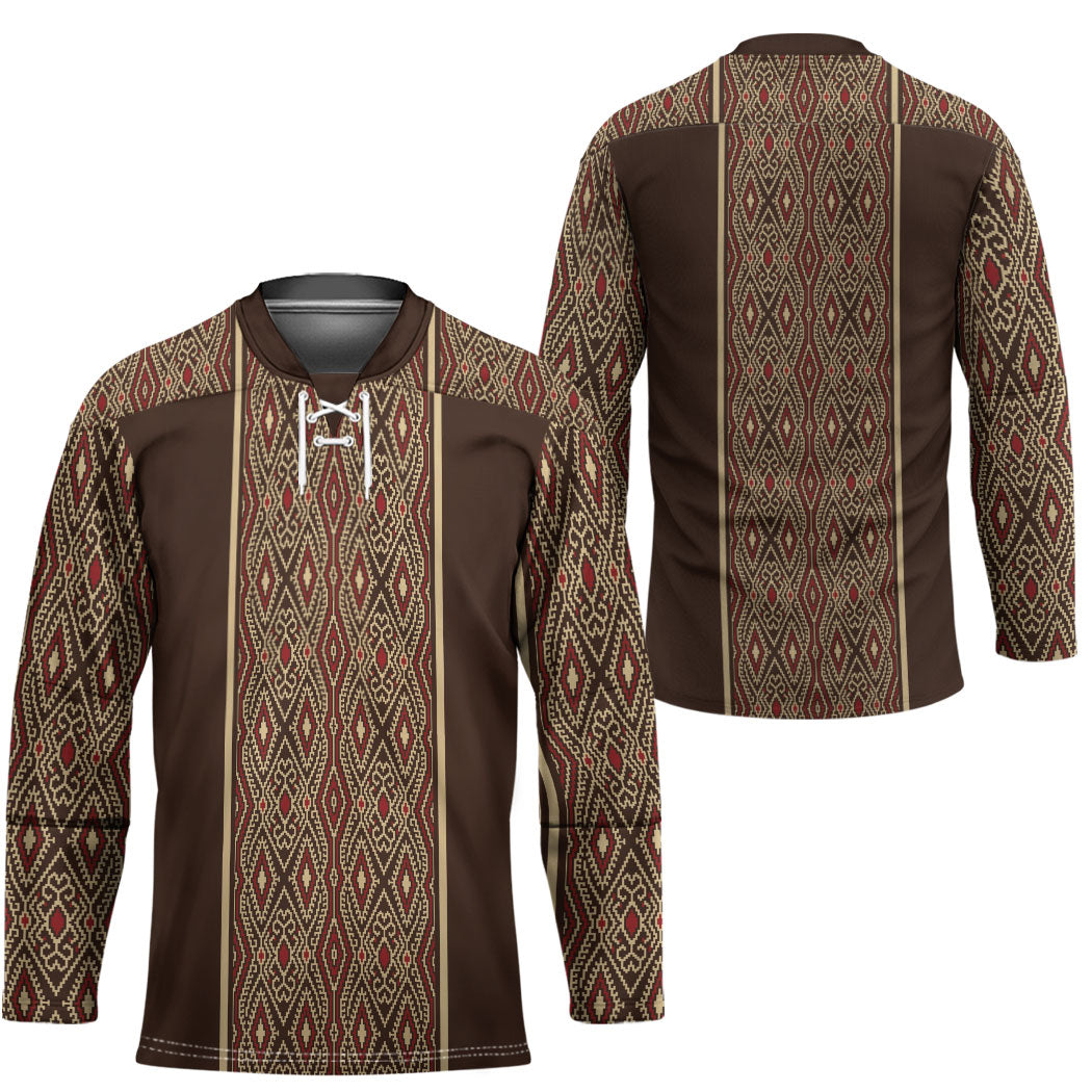 Mabuhay Philippines Festival Hockey Jersey Tnalak Modern Filipiniana Inspired
