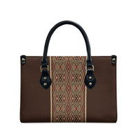 Mabuhay Philippines Festival Leather Bag Tnalak Modern Filipiniana Inspired