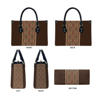Mabuhay Philippines Festival Leather Bag Tnalak Modern Filipiniana Inspired