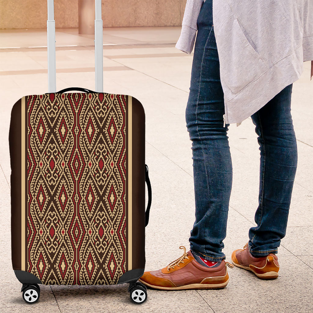 Mabuhay Philippines Festival Luggage Cover Tnalak Modern Filipiniana Inspired