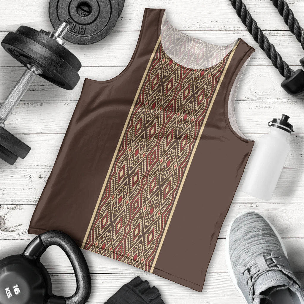Mabuhay Philippines Festival Men Tank Top Tnalak Modern Filipiniana Inspired