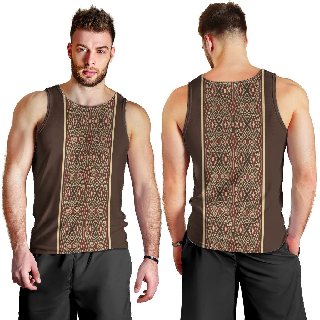 Mabuhay Philippines Festival Men Tank Top Tnalak Modern Filipiniana Inspired