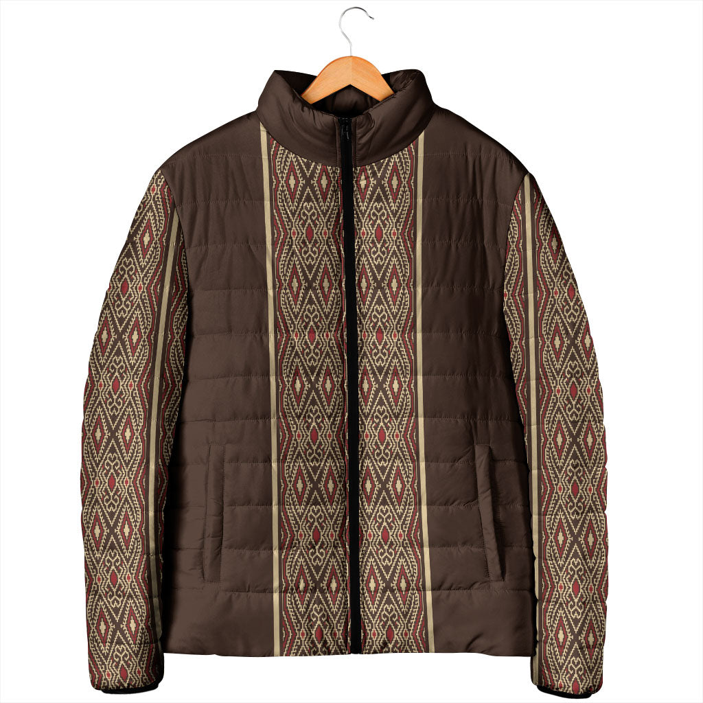 Mabuhay Philippines Festival Padded Jacket Tnalak Modern Filipiniana Inspired