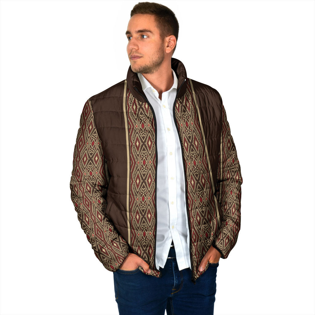 Mabuhay Philippines Festival Padded Jacket Tnalak Modern Filipiniana Inspired