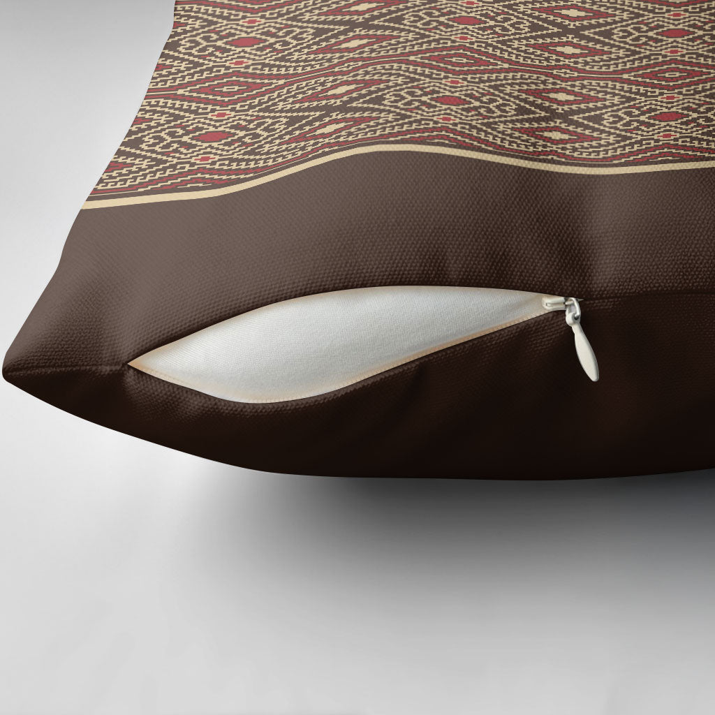 Mabuhay Philippines Festival Pillow Cover Tnalak Modern Filipiniana Inspired