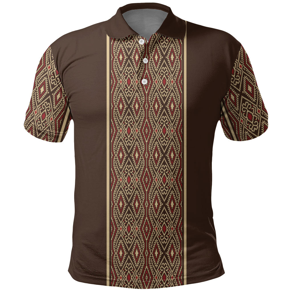 Mabuhay Philippines Festival Polo Shirt Tnalak Modern Filipiniana Inspired