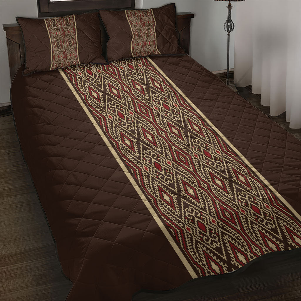 Mabuhay Philippines Festival Quilt Bed Set Tnalak Modern Filipiniana Inspired
