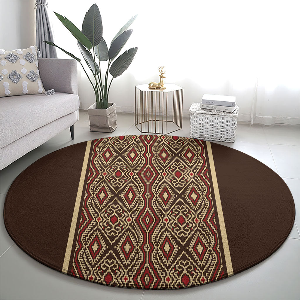Mabuhay Philippines Festival Round Carpet Tnalak Modern Filipiniana Inspired