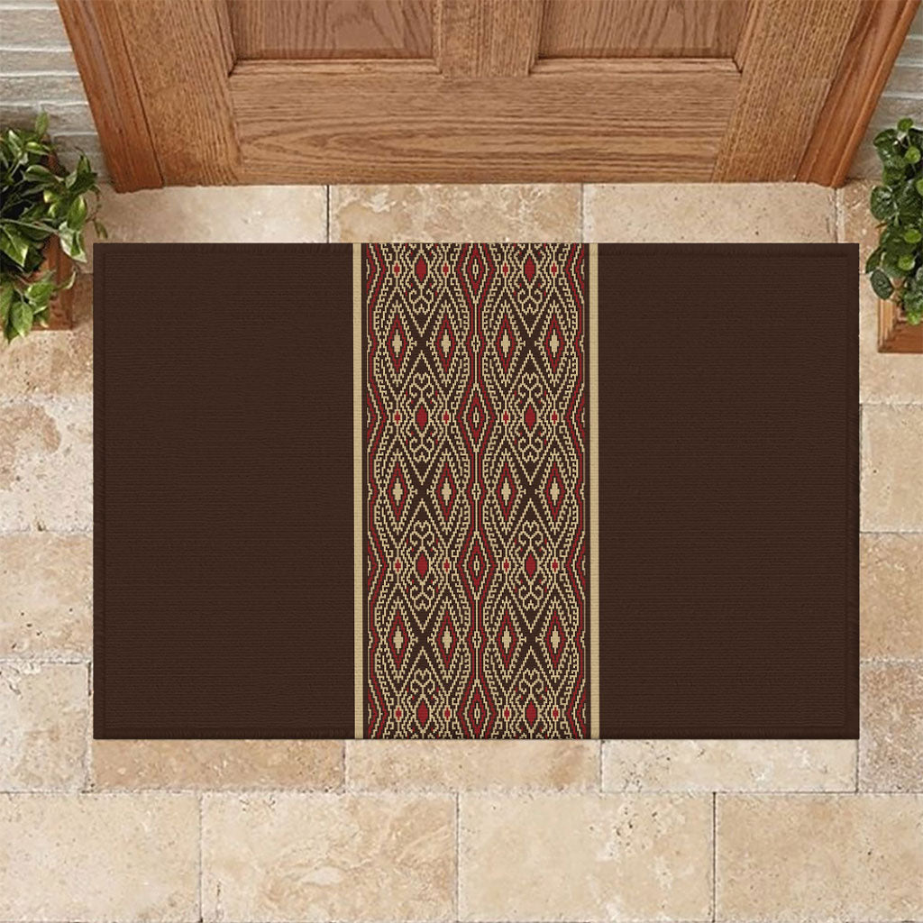 Mabuhay Philippines Festival Rubber Doormat Tnalak Modern Filipiniana Inspired