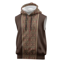 Mabuhay Philippines Festival Sleeveless Hoodie Tnalak Modern Filipiniana Inspired